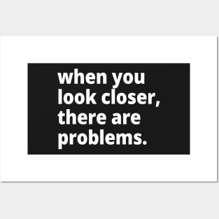 when you look closer, there are problems. Posters and Art